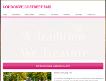 Tablet Screenshot of loudonvillefair.com